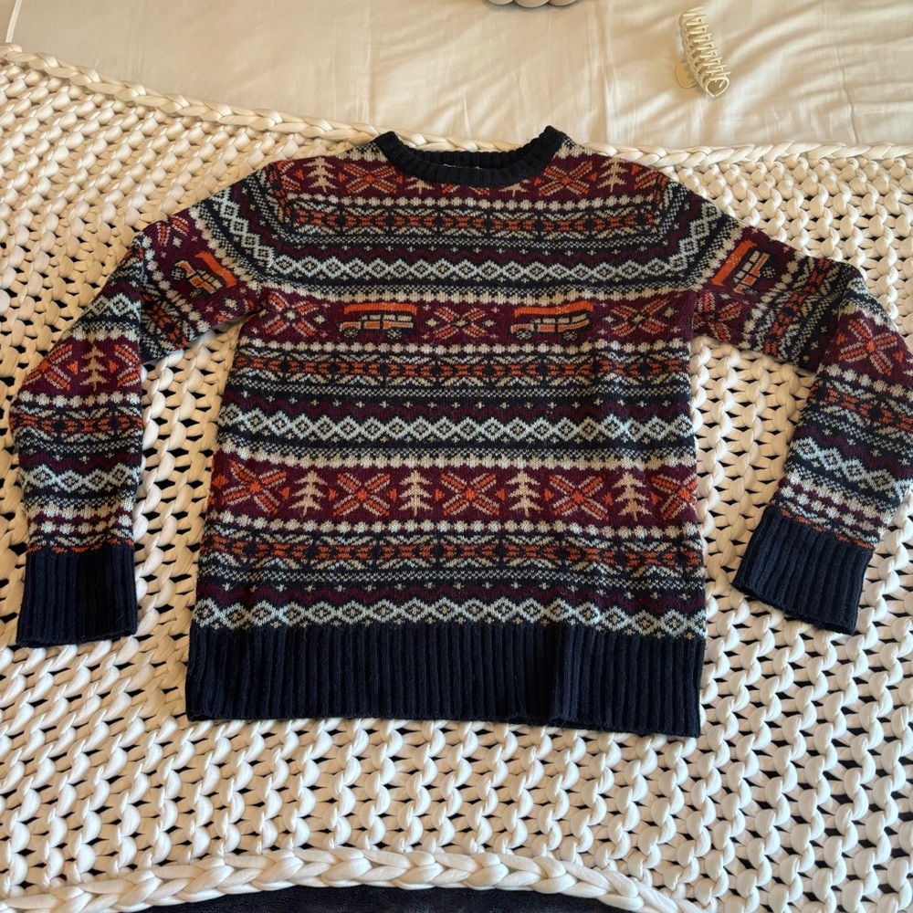 Kiel James Patrick Wagon Canoe Cozy Cabin Crewneck Sweater